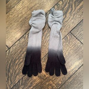 Gray and Black Ombre Gloves